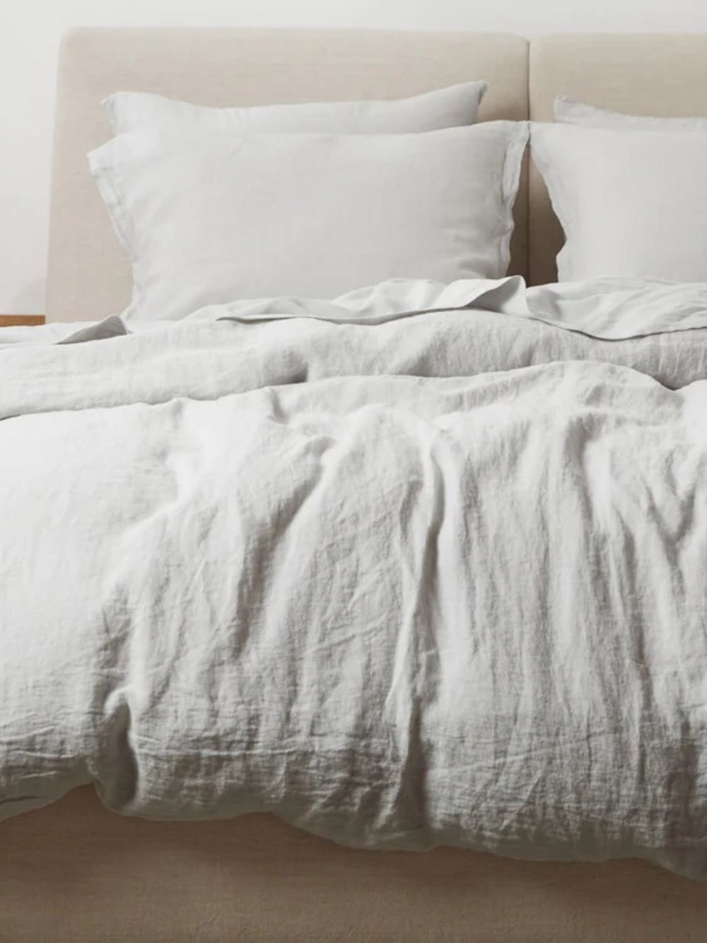 Parachute 100% Linen Duvet in Fog Full/Queen $330